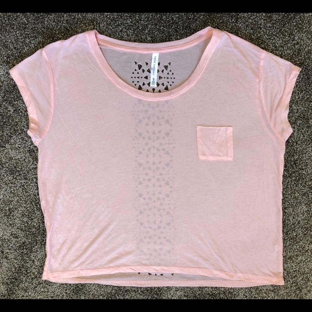 Geometric Cut-Out Crop Top